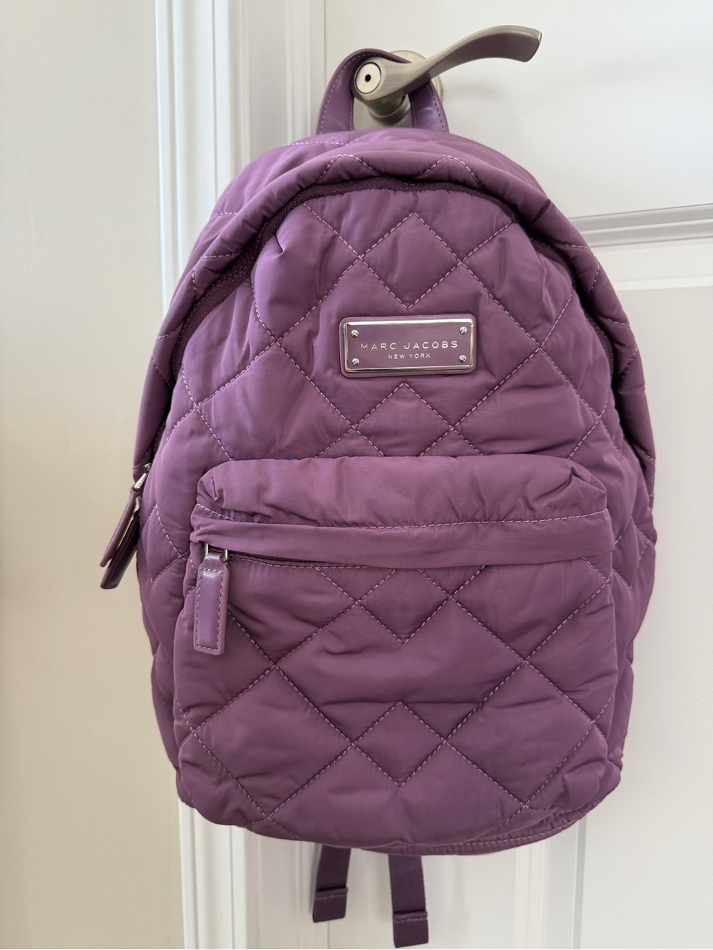 Marc Jacobs Quilted Plum Backpack